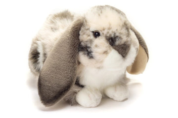 Faire-Teddy Hermann Grey and White Floppy Earred Bunny Large Teddy Herman